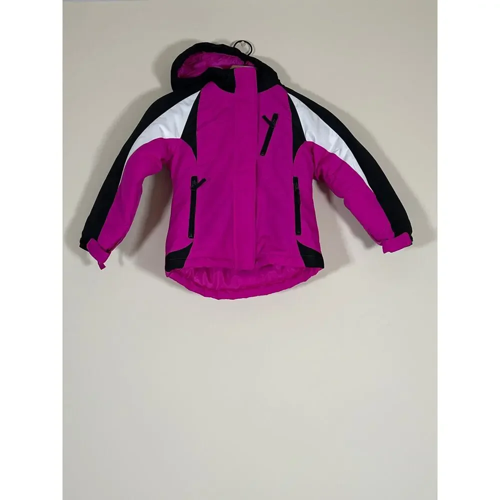 The Children’s Place Girls 3-in-1 Ski Jacket Pink Size Small 5/6 Hooded Winter